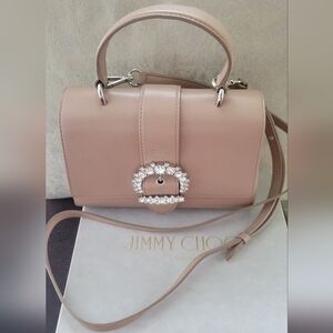 Jimmy Choo Cheri Powder Crossbody Top Handle Bag